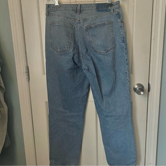 Abercrombie the 90s Straight Ultra High Rise Curve Love 31 Denim Light Wash - Picture 7 of 8
